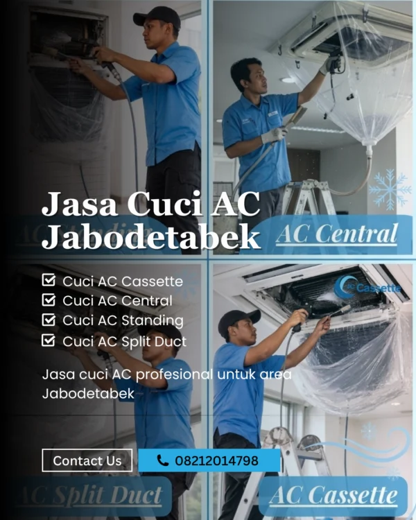 Jasa cuci AC kantor profesional di Jakarta - Nusa Service AC