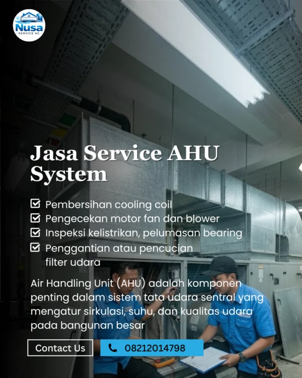 Nusa Service AC service AHU system Tangerang Selatan