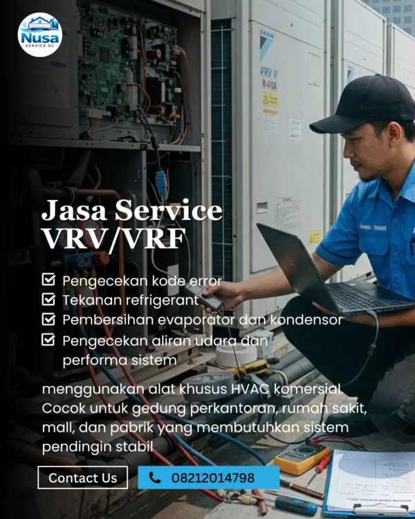 Nusa Service AC perbaikan VRV VRF Jakarta Barat
