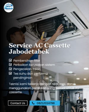 Service AC Cassette profesional di Bekasi- Nusa Service AC