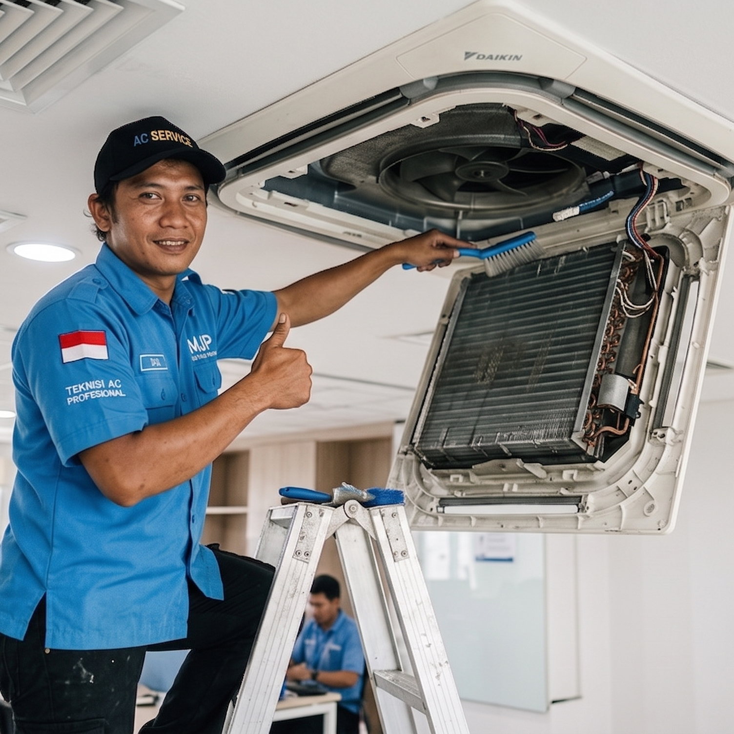 Nusa Service AC pengecekan kerusakan AC Central di wilayah depok